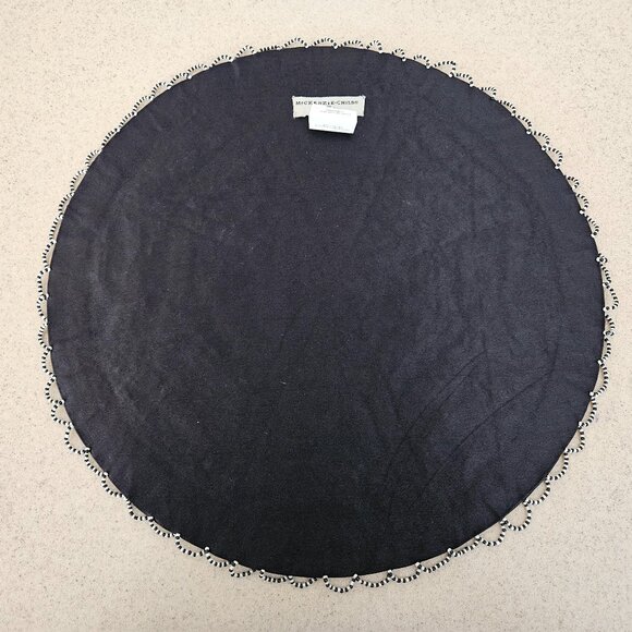 RARE MACKENZIE CHILDS SPIDER WEB COURTLY CHECK HALLOWEEN FALL PLACEMAT CHARGER - Picture 9 of 9